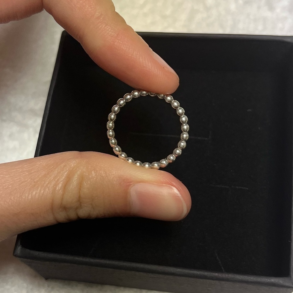 Pandora Princess Tiara Crown Ring sterling silver cubic zirconia 925 silver Sz 6 - Picture 8 of 8